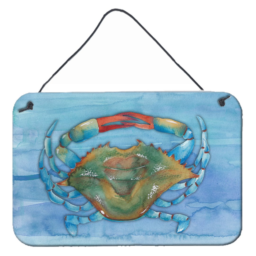 Blue Crab Wall or Door Hanging Prints BB8527DS812 by Caroline's Treasures