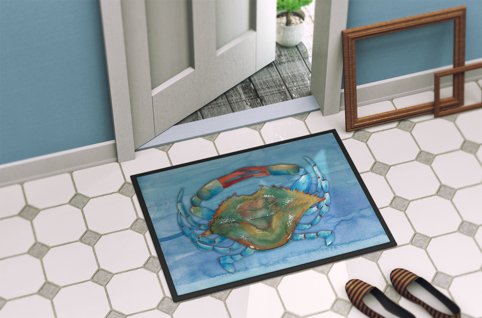 Blue Crab Indoor or Outdoor Mat 24x36 BB8527JMAT by Caroline's Treasures