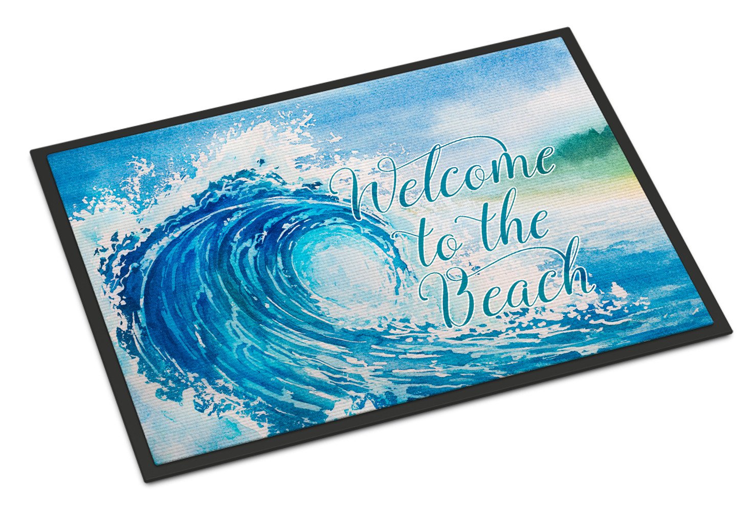 Wave Welcome Indoor or Outdoor Mat 24x36 BB8529JMAT by Caroline's Treasures