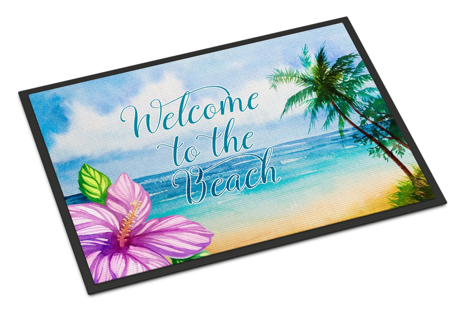 Beach Scene Welcome Indoor or Outdoor Mat 24x36 BB8530JMAT by Caroline's Treasures