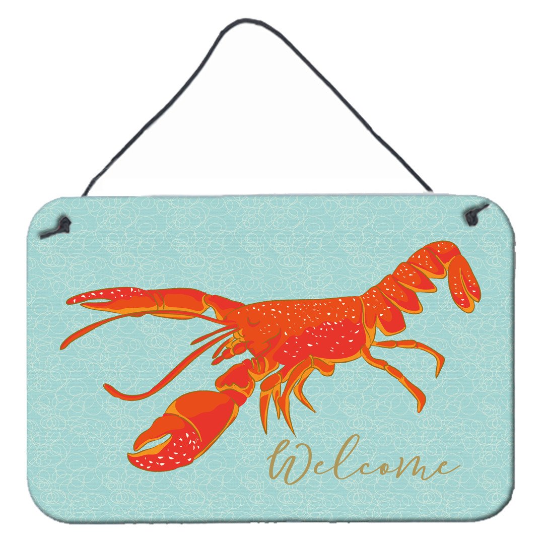 Lobster Welcome Wall or Door Hanging Prints BB8534DS812 by Caroline's Treasures