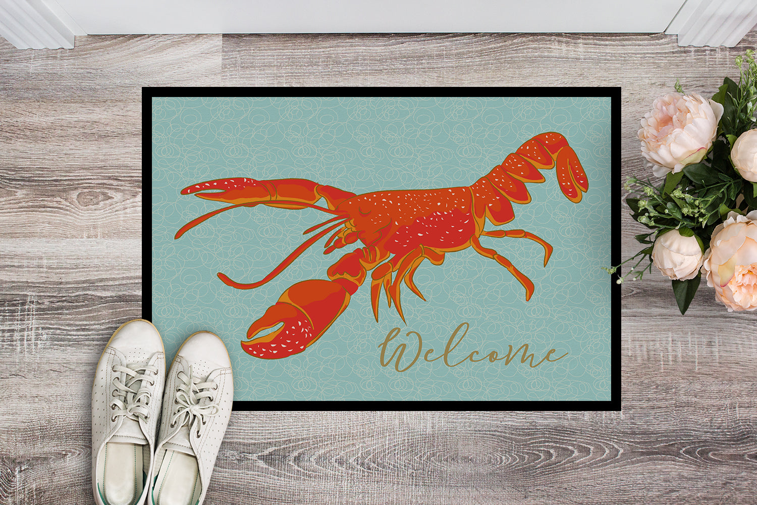 Lobster Welcome Indoor or Outdoor Mat 18x27 BB8534MAT - the-store.com