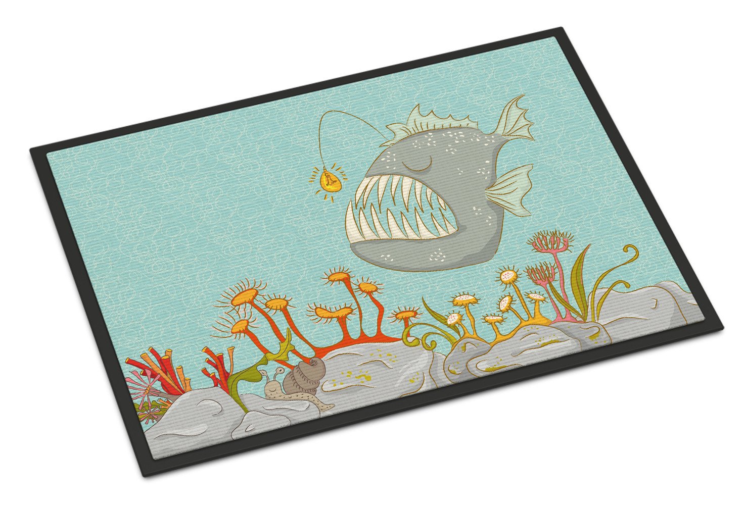 Frog Fish Scene Indoor or Outdoor Mat 24x36 BB8536JMAT by Caroline's Treasures