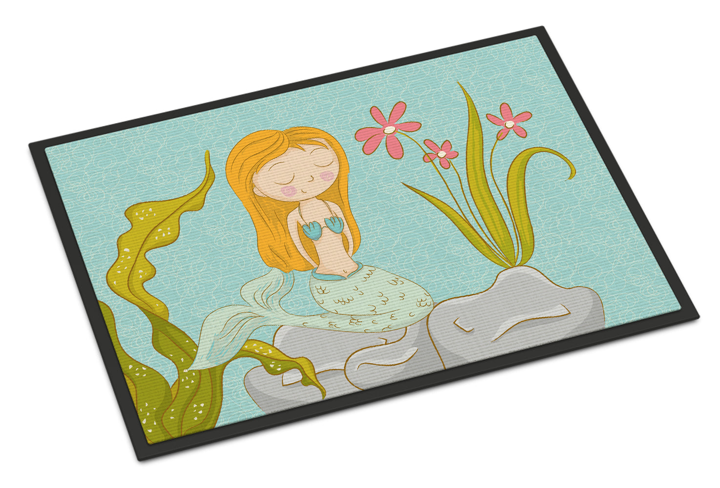 Mermaid Underwater Scene Indoor or Outdoor Mat 18x27 BB8539MAT - the-store.com