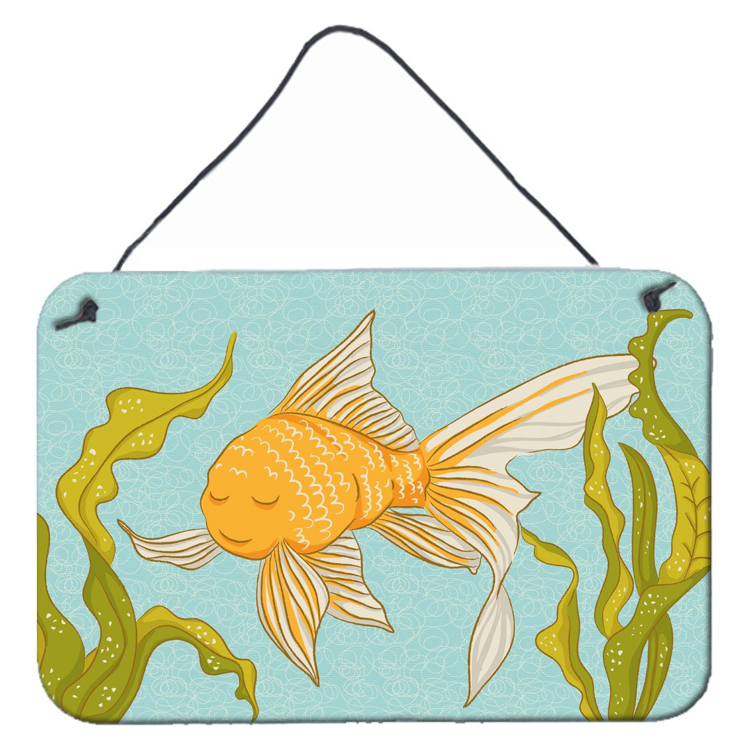 Gold Fish Wall or Door Hanging Prints BB8544DS812 by Caroline's Treasures