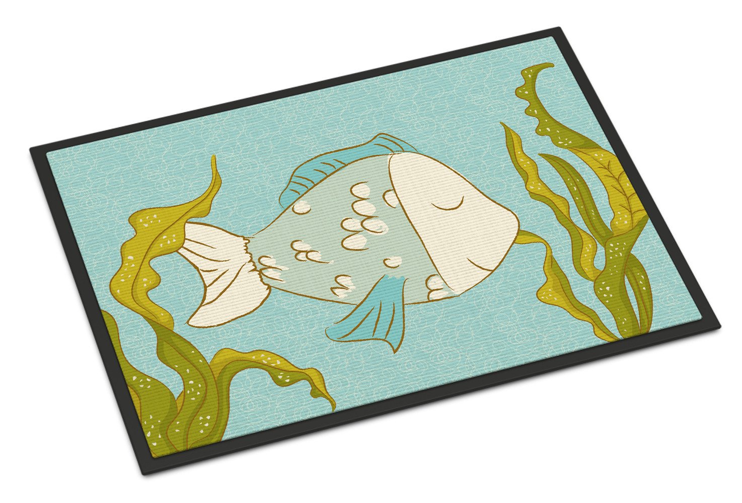 Blue Fish Indoor or Outdoor Mat 24x36 BB8545JMAT by Caroline's Treasures