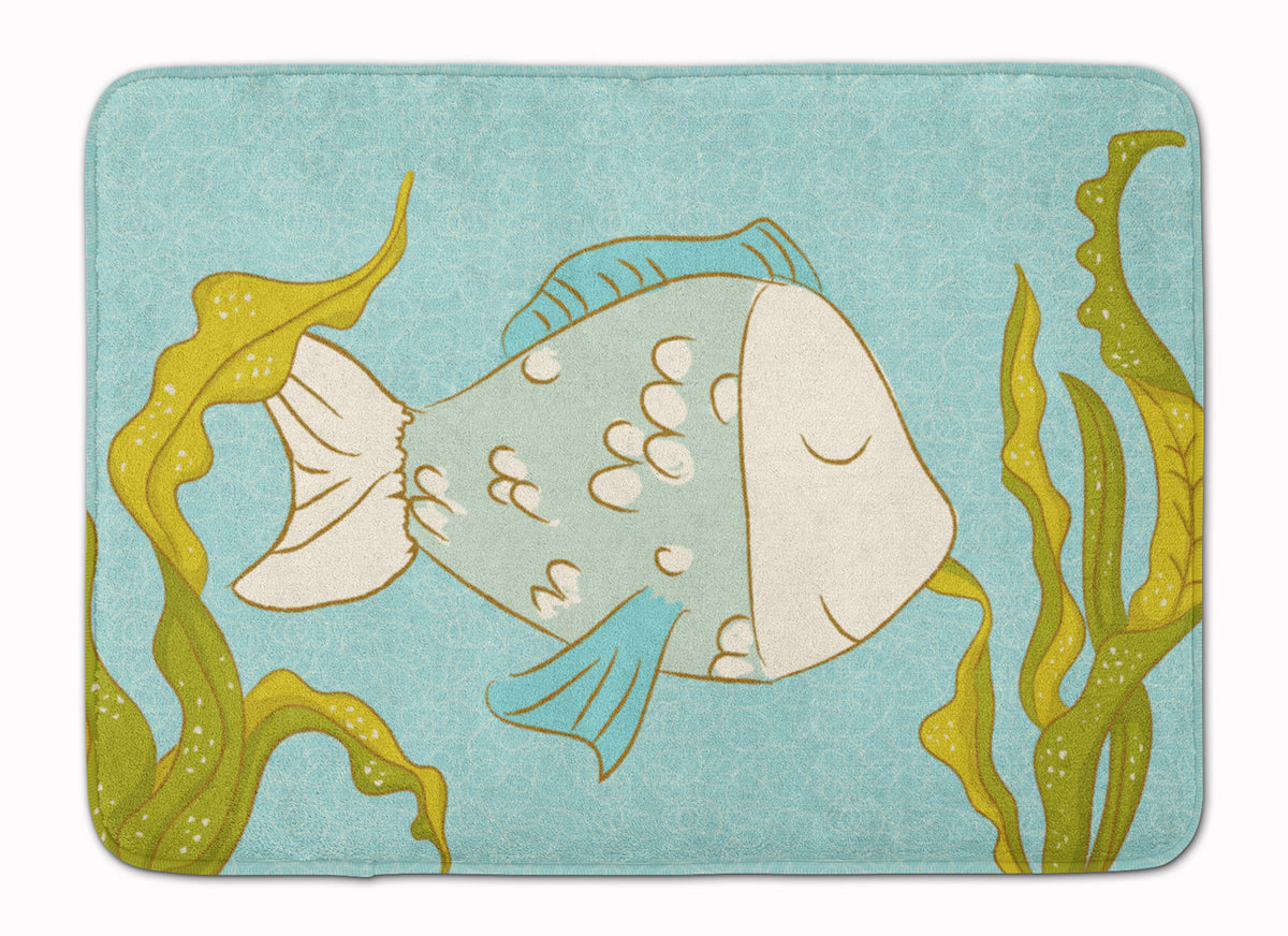 Blue Fish Machine Washable Memory Foam Mat BB8545RUG - the-store.com