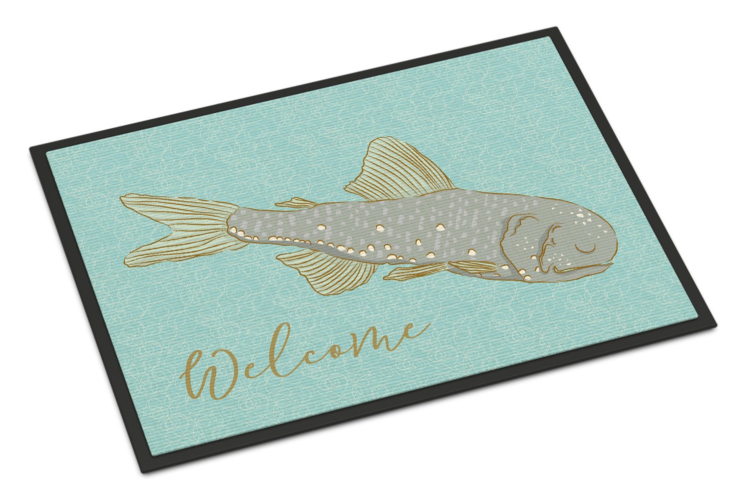 Fish Welcome Indoor or Outdoor Mat 24x36 BB8550JMAT by Caroline's Treasures