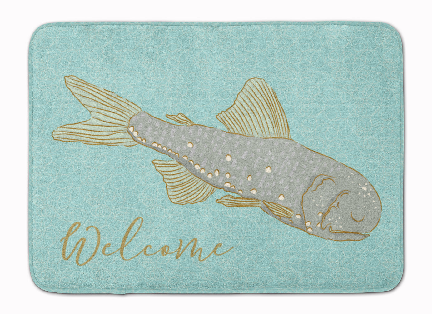 Fish Welcome Machine Washable Memory Foam Mat BB8550RUG - the-store.com