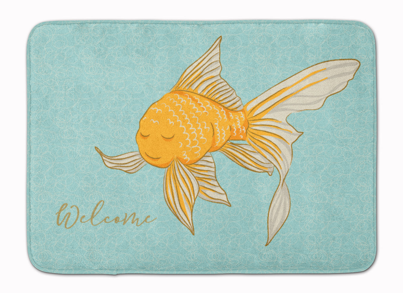 Gold Fish Welcome Machine Washable Memory Foam Mat BB8551RUG - the-store.com