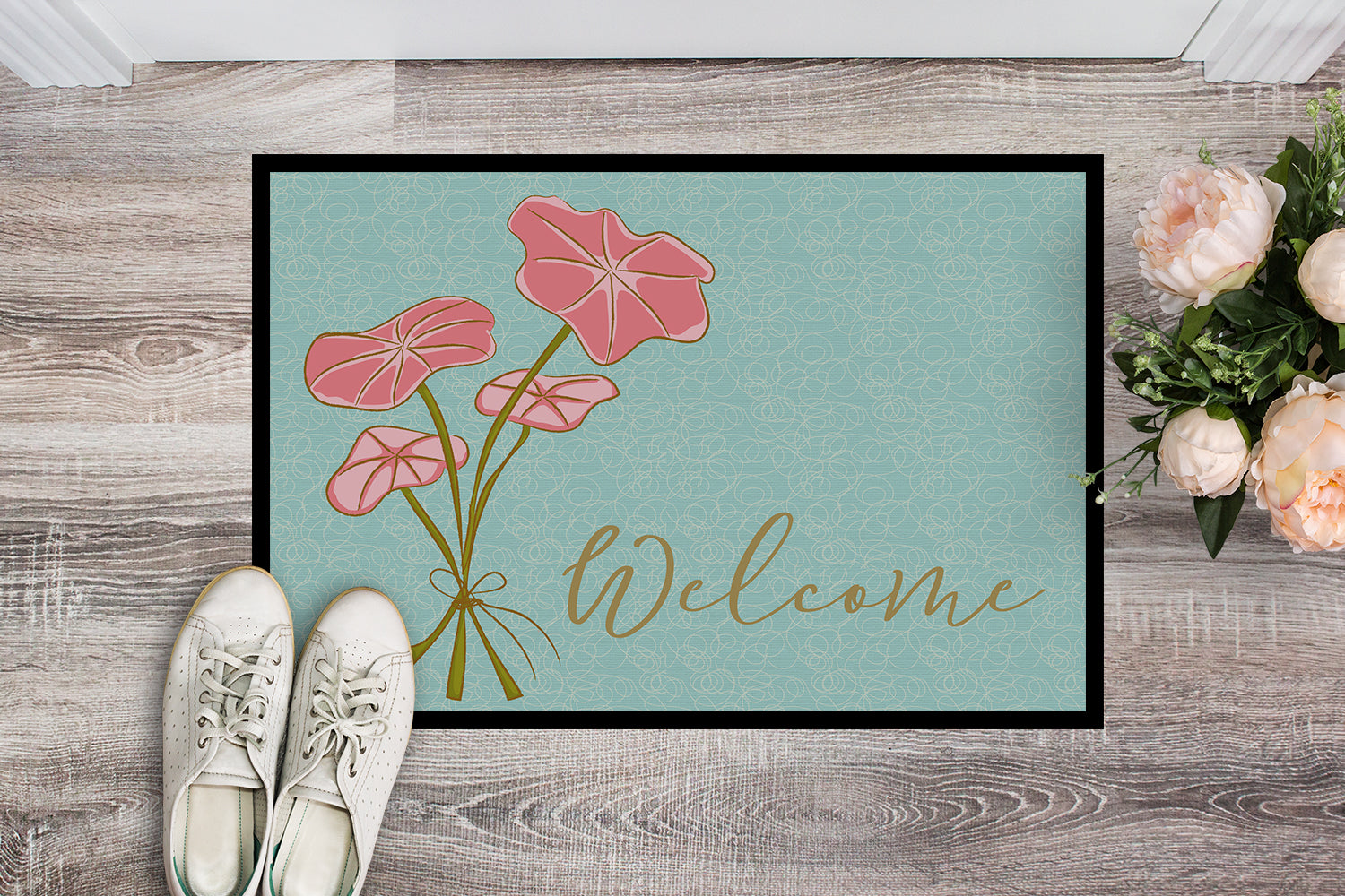 Bunch of Flowers Welcome Indoor or Outdoor Mat 18x27 BB8554MAT - the-store.com