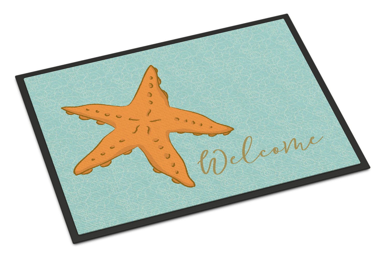 Starfish Welcome Indoor or Outdoor Mat 24x36 BB8559JMAT by Caroline's Treasures