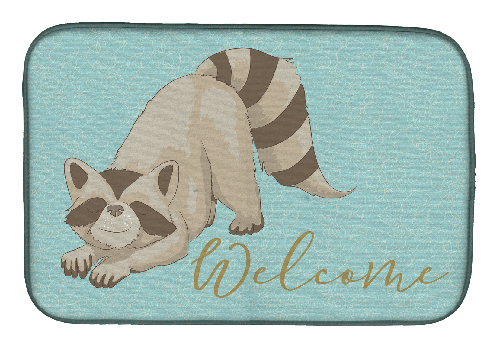 Raccoon Welcome Dish Drying Mat BB8560DDM  the-store.com.