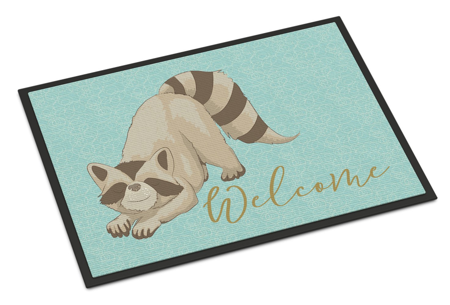 Raccoon Welcome Indoor or Outdoor Mat 24x36 BB8560JMAT by Caroline's Treasures