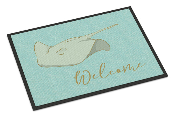 Sting Ray Welcome Indoor or Outdoor Mat 24x36 BB8561JMAT by Caroline's Treasures