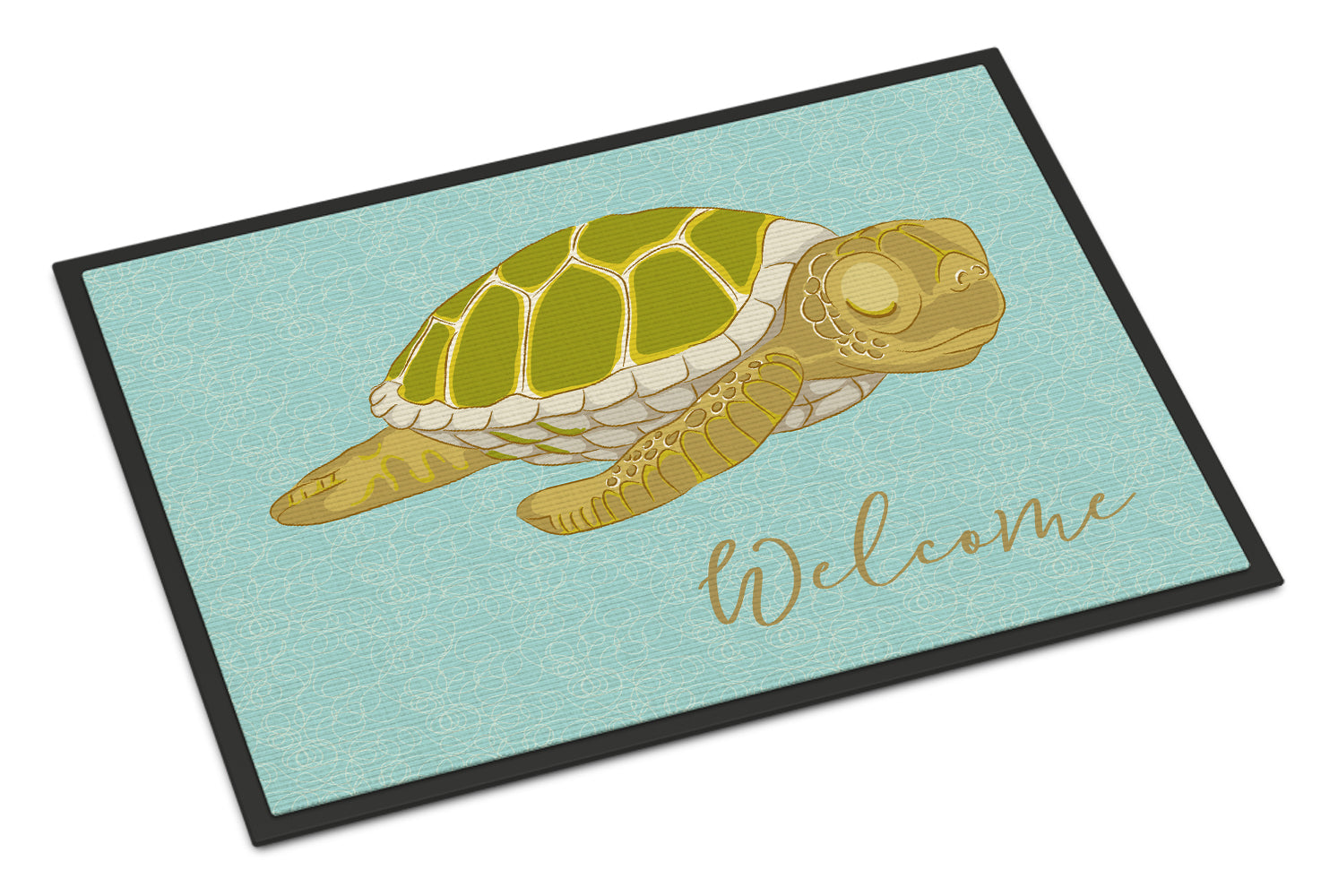 Sea Turtle Welcome Indoor or Outdoor Mat 18x27 BB8562MAT - the-store.com