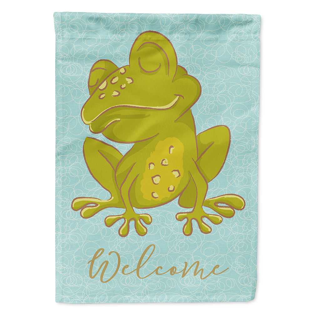 Frog Welcome Flag Canvas House Size BB8564CHF  the-store.com.