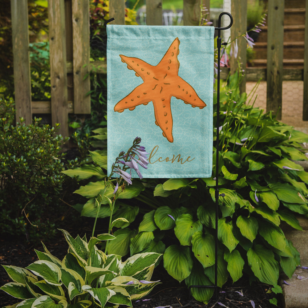 Starfish Welcome Flag Garden Size BB8572GF  the-store.com.