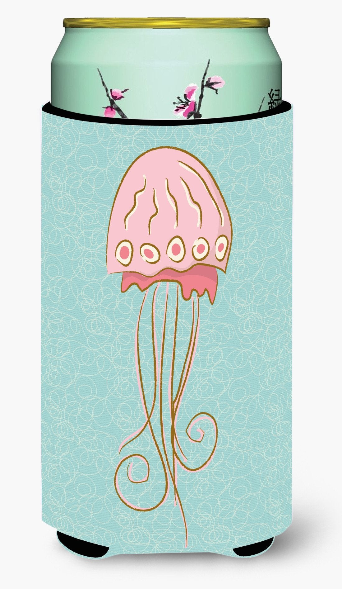 Jelly Fish Tall Boy Beverage Insulator Hugger BB8576TBC by Caroline's Treasures