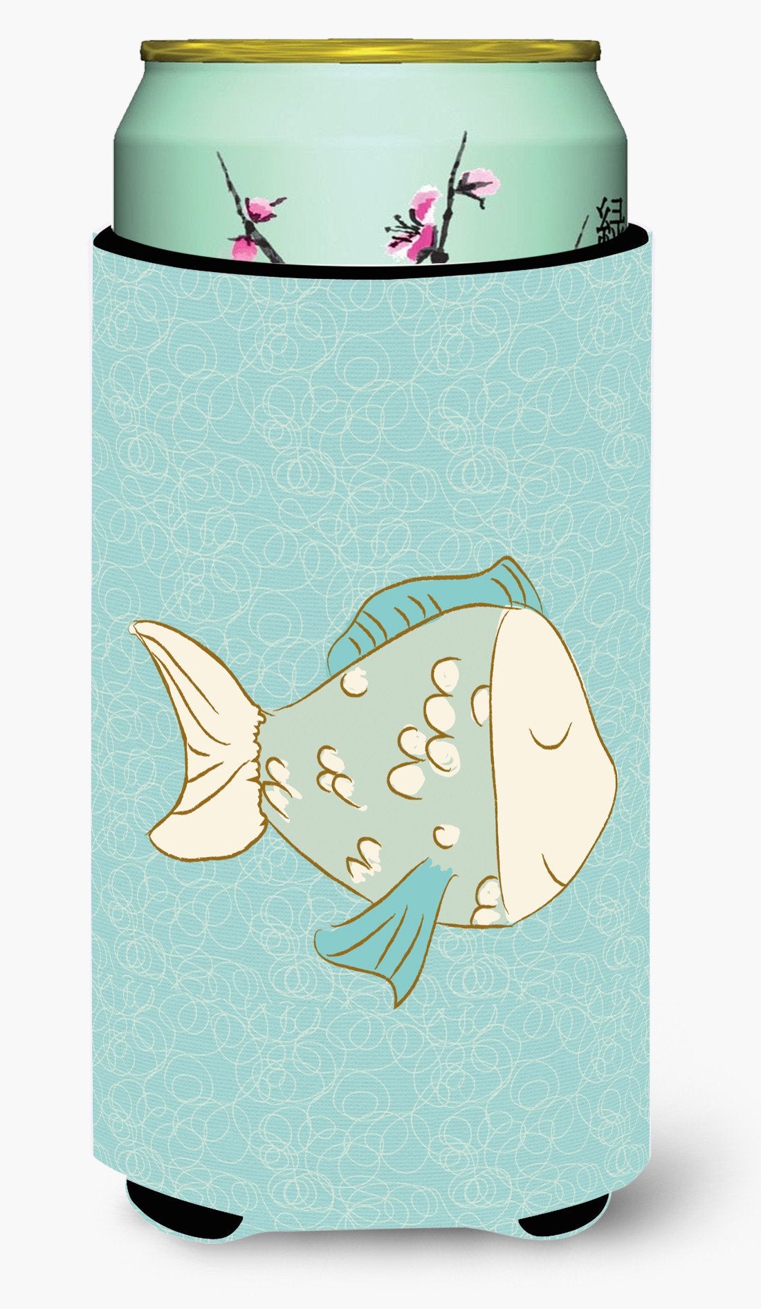 Blue Fish Tall Boy Beverage Insulator Hugger BB8578TBC by Caroline's Treasures