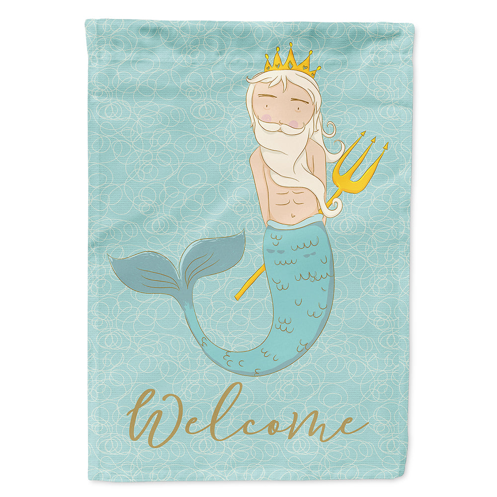 Neptune Merman Welcome Flag Canvas House Size BB8584CHF  the-store.com.