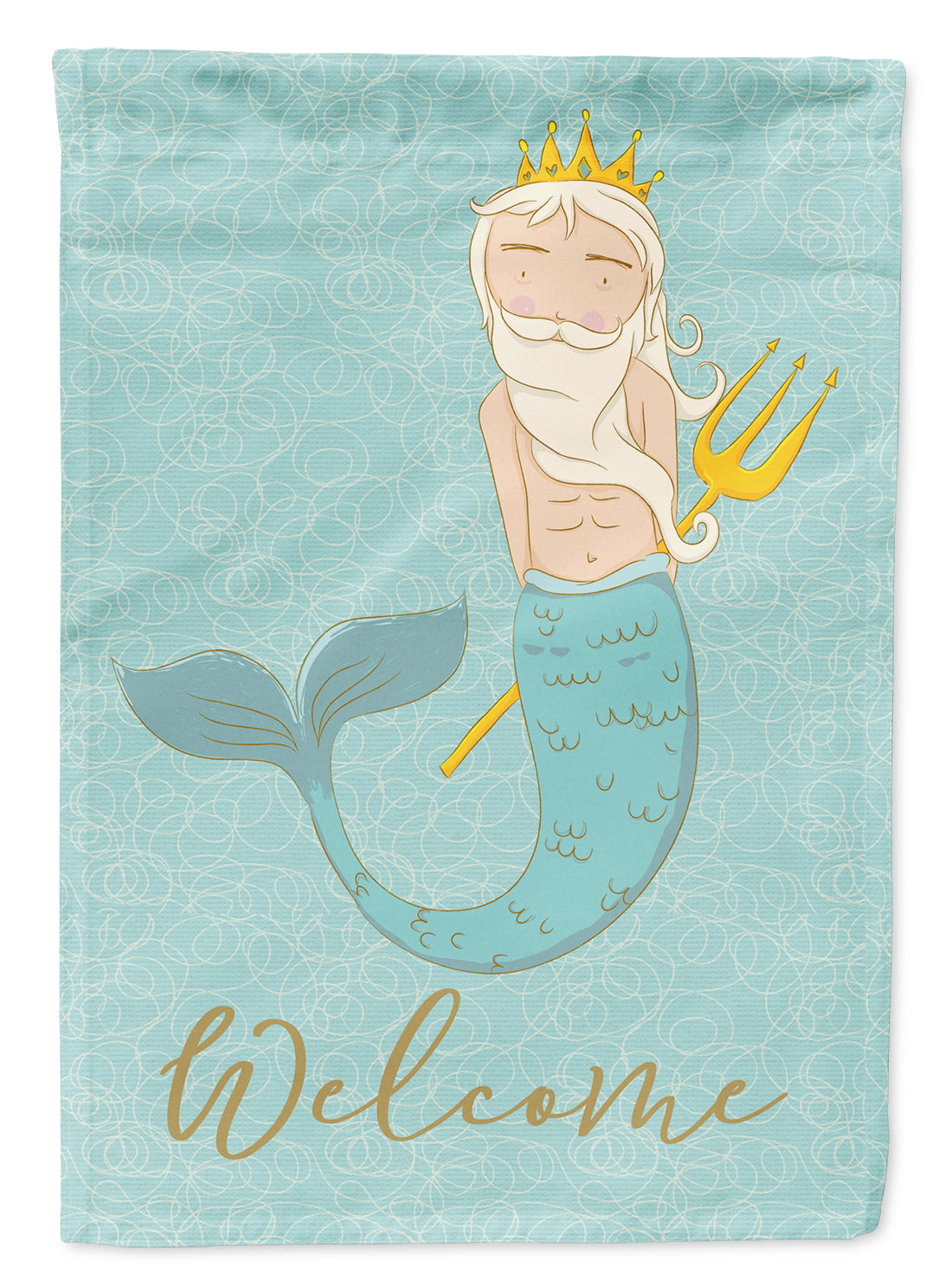 Neptune Merman Welcome Flag Garden Size BB8584GF  the-store.com.