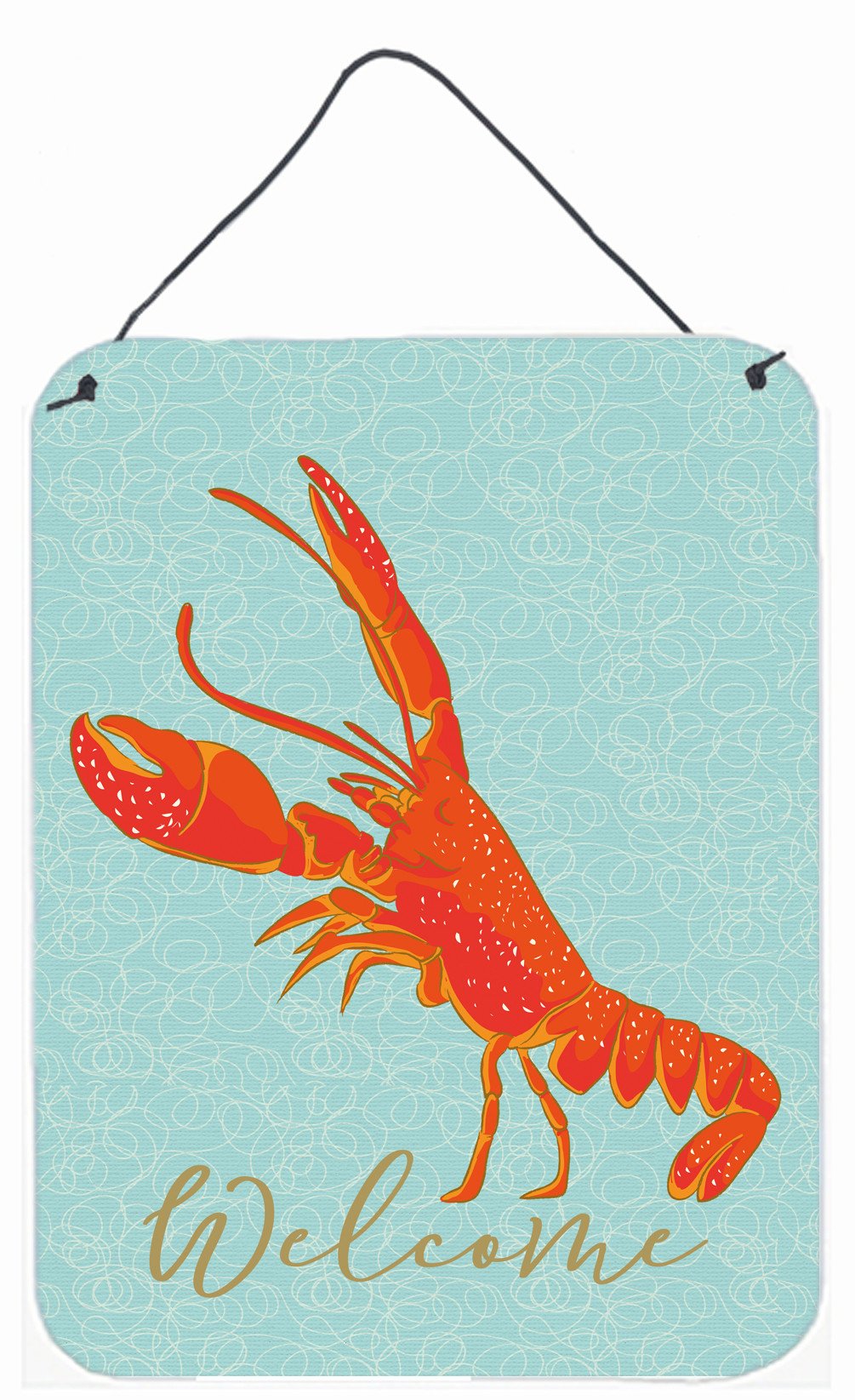 Lobster Welcome Wall or Door Hanging Prints BB8585DS1216 by Caroline's Treasures