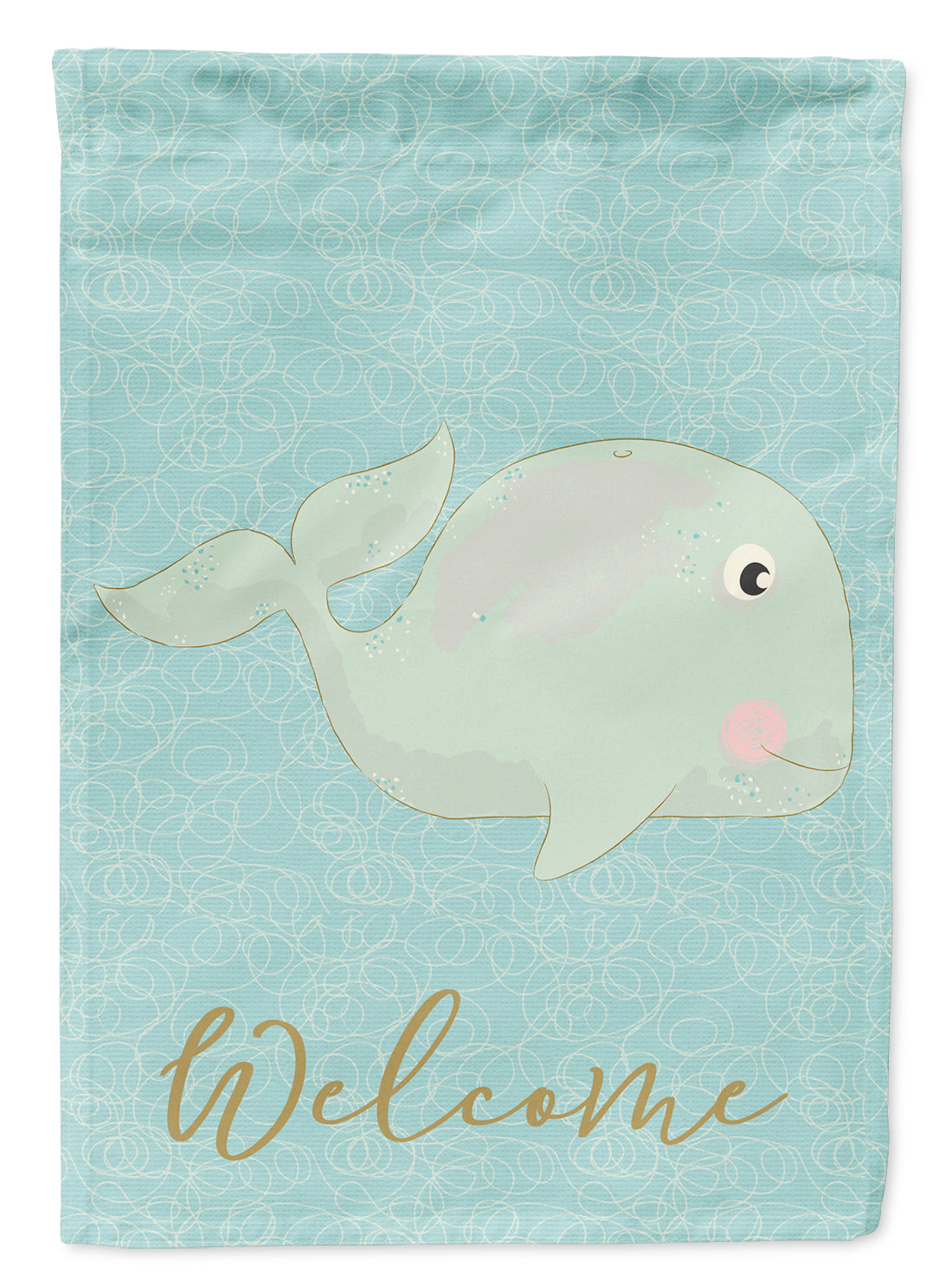 Whale Welcome Flag Garden Size BB8586GF  the-store.com.