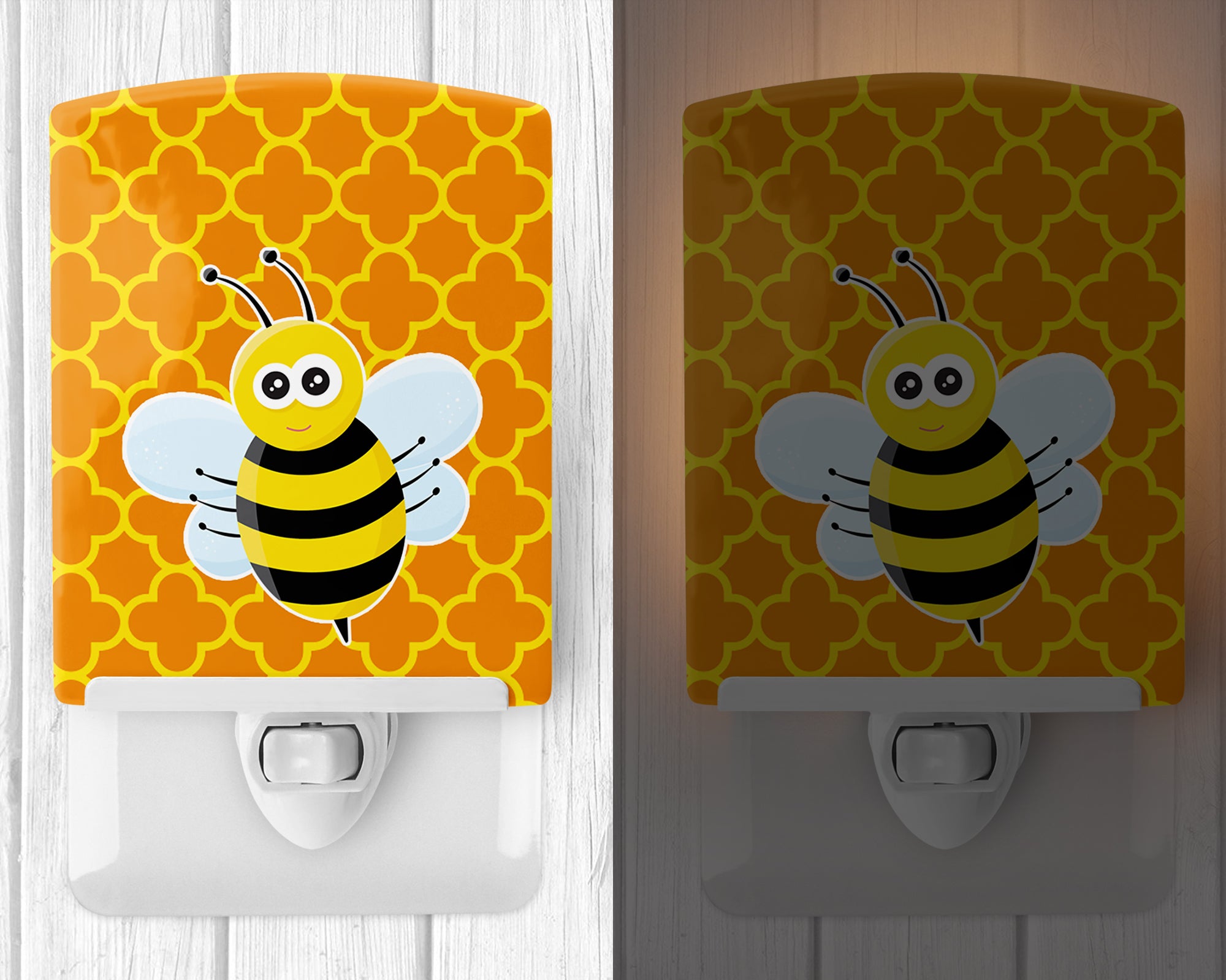 Bee on Quatrafoil Ceramic Night Light BB8596CNL - the-store.com