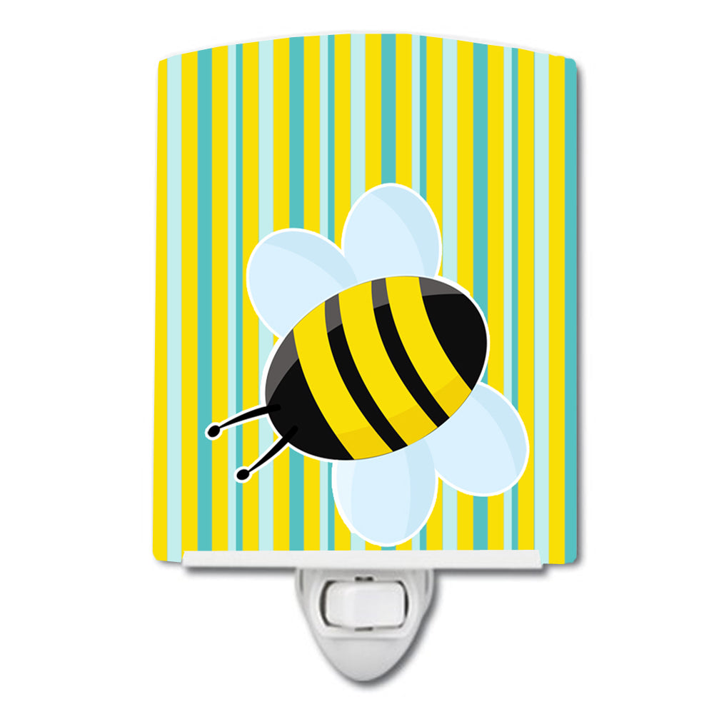 Bee on Stripes Ceramic Night Light BB8597CNL - the-store.com