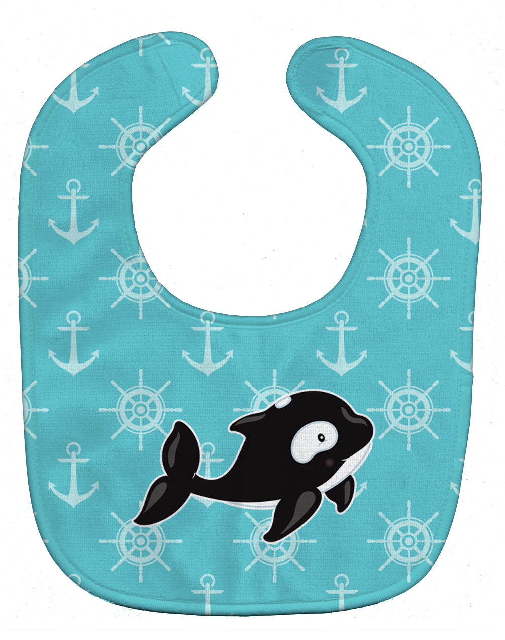 Whale and Anchors Baby Bib BB8602BIB - the-store.com