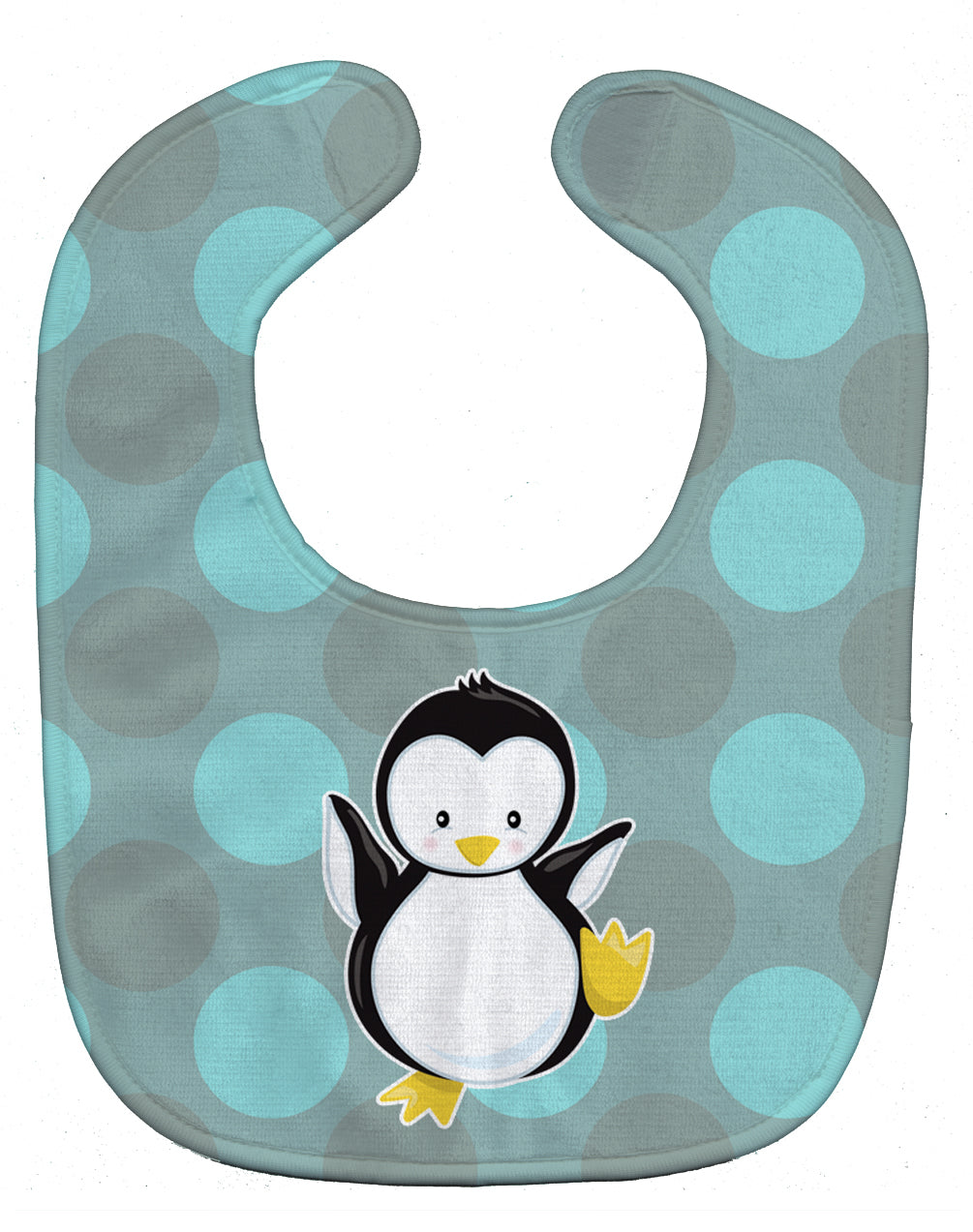 Penguin on Polkadot Baby Bib BB8605BIB - the-store.com