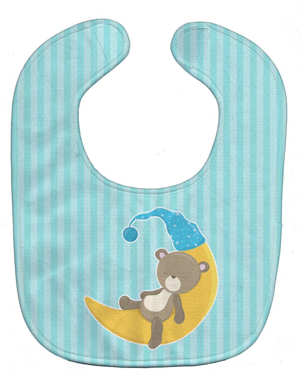 Baby Boy Bear on Moon Baby Bib BB8612BIB - the-store.com