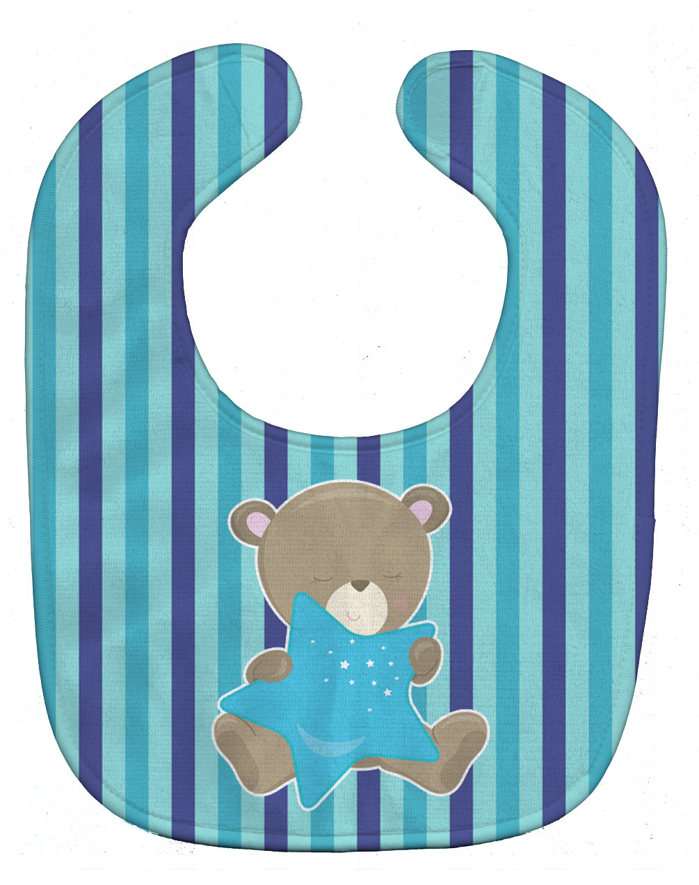 Baby Boy Bear with Star Baby Bib BB8614BIB - the-store.com