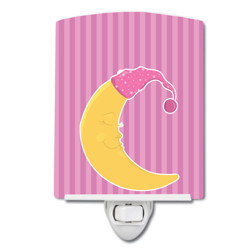 Baby Girl Moon Ceramic Night Light BB8623CNL - the-store.com