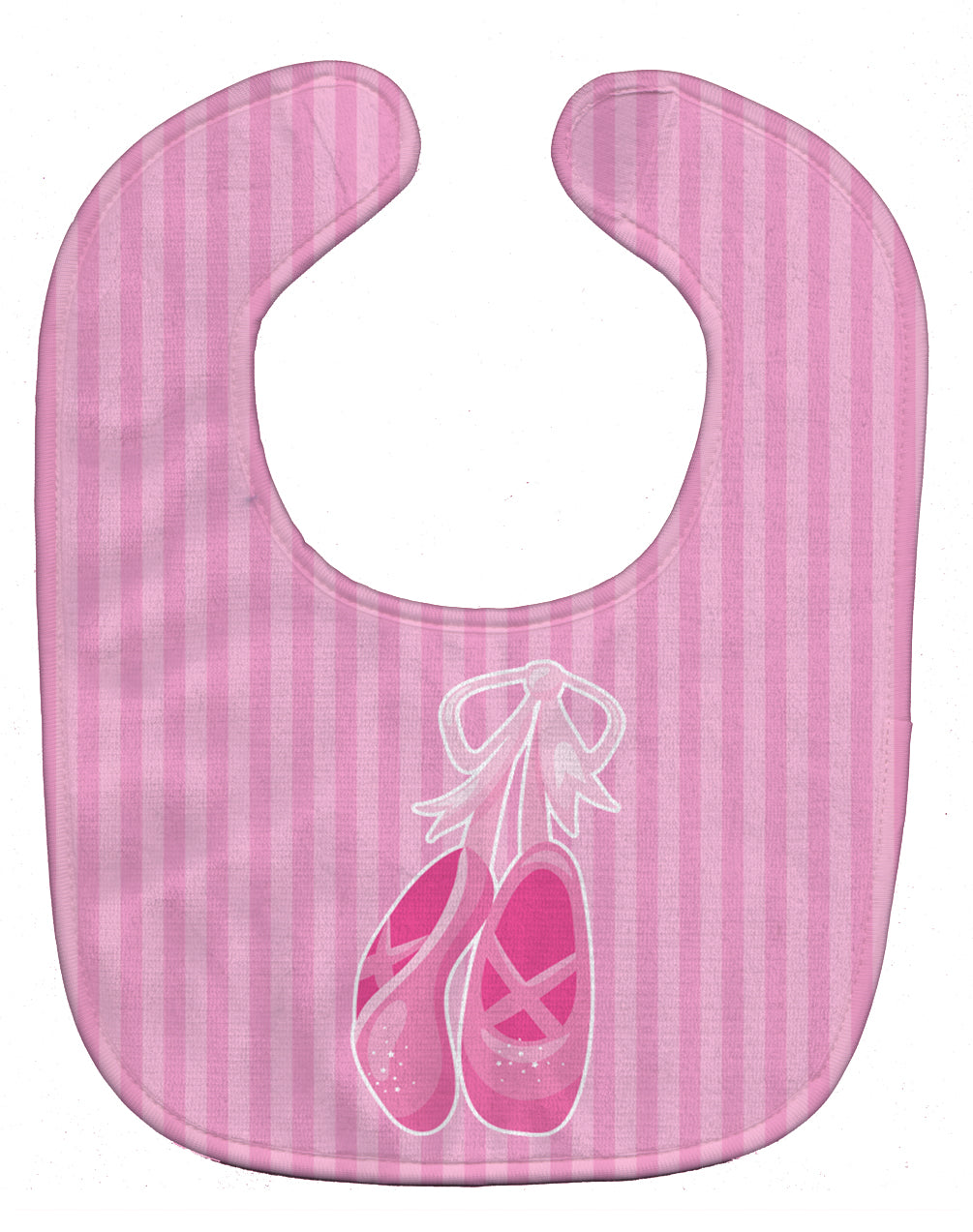 Ballet Shoes on Stripes Baby Bib BB8624BIB - the-store.com