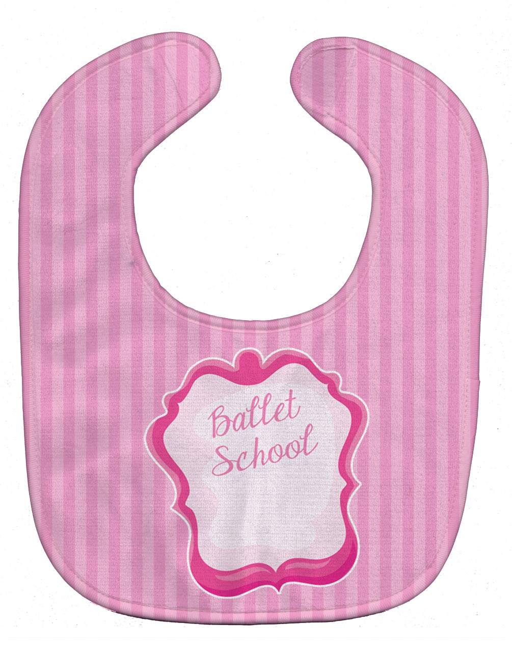 Ballet School on Stripes Baby Bib BB8625BIB - the-store.com