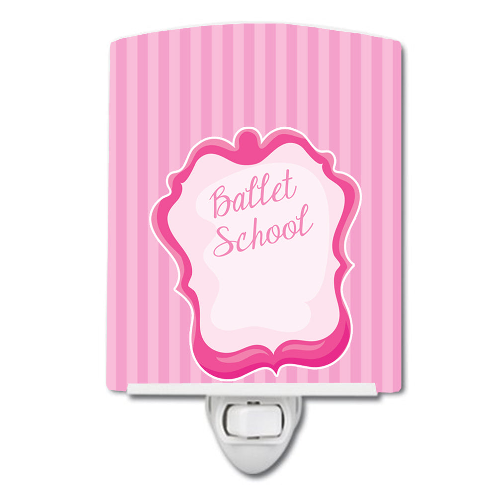 Ballet School on Stripes Ceramic Night Light BB8625CNL - the-store.com