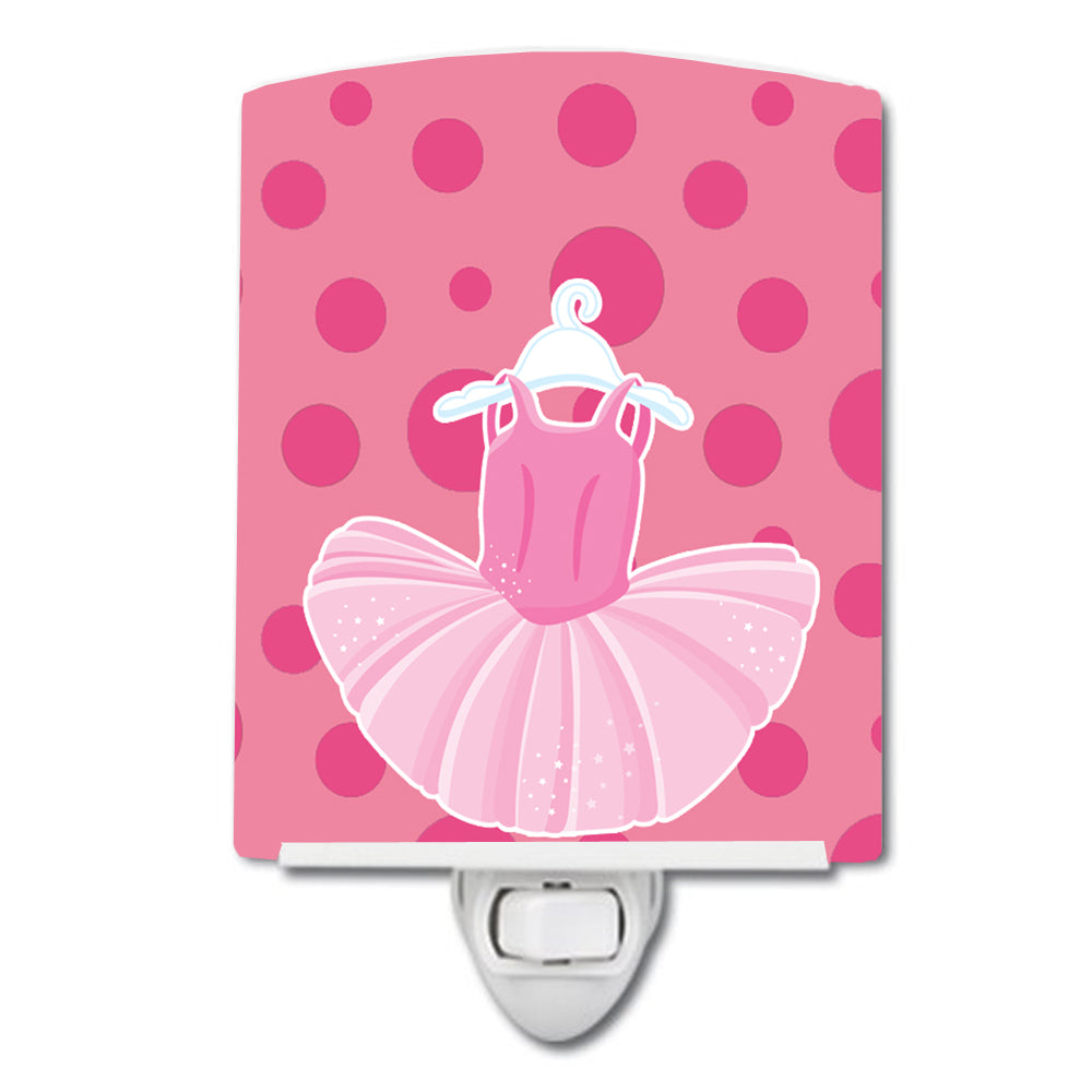 Ballet Tutu on Polka dots Ceramic Night Light BB8626CNL - the-store.com