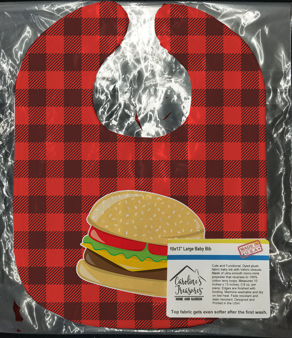 Backyard BBQ Hamburger Baby Bib BB8629BIB - the-store.com