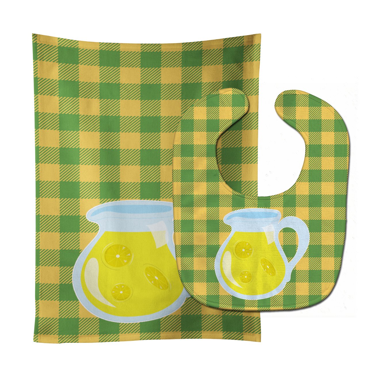 Backyard BBQ Lemonade #2 Baby Bib & Burp Cloth BB8631STBU by Caroline's Treasures