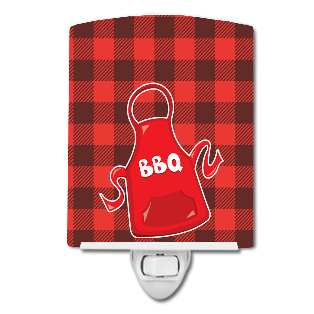 Backyard BBQ Apron Ceramic Night Light BB8634CNL - the-store.com