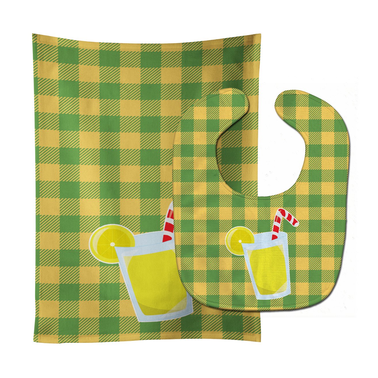 Backyard BBQ Lemonade #1 Baby Bib & Burp Cloth BB8635STBU by Caroline's Treasures