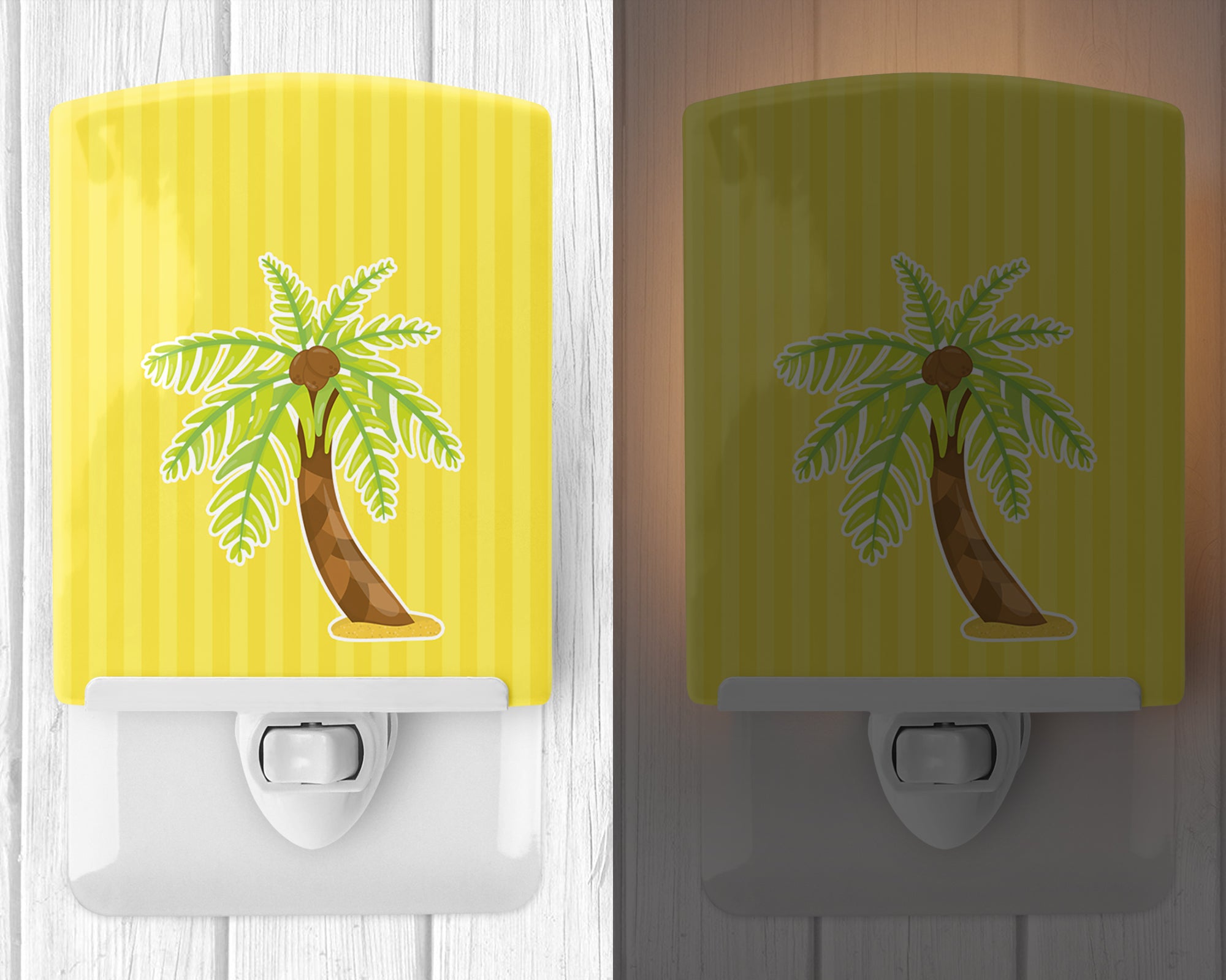 Palm Tree Ceramic Night Light BB8641CNL - the-store.com