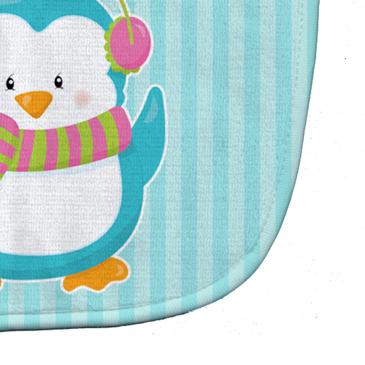 Christmas Penguin and Stripes Baby Bib BB8684BIB - the-store.com