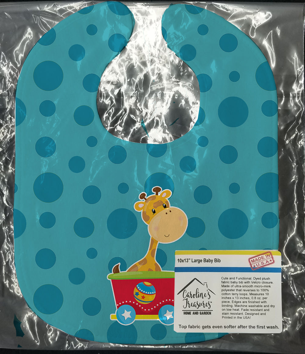 Circus Giraffe Train Car Baby Bib BB8708BIB - the-store.com