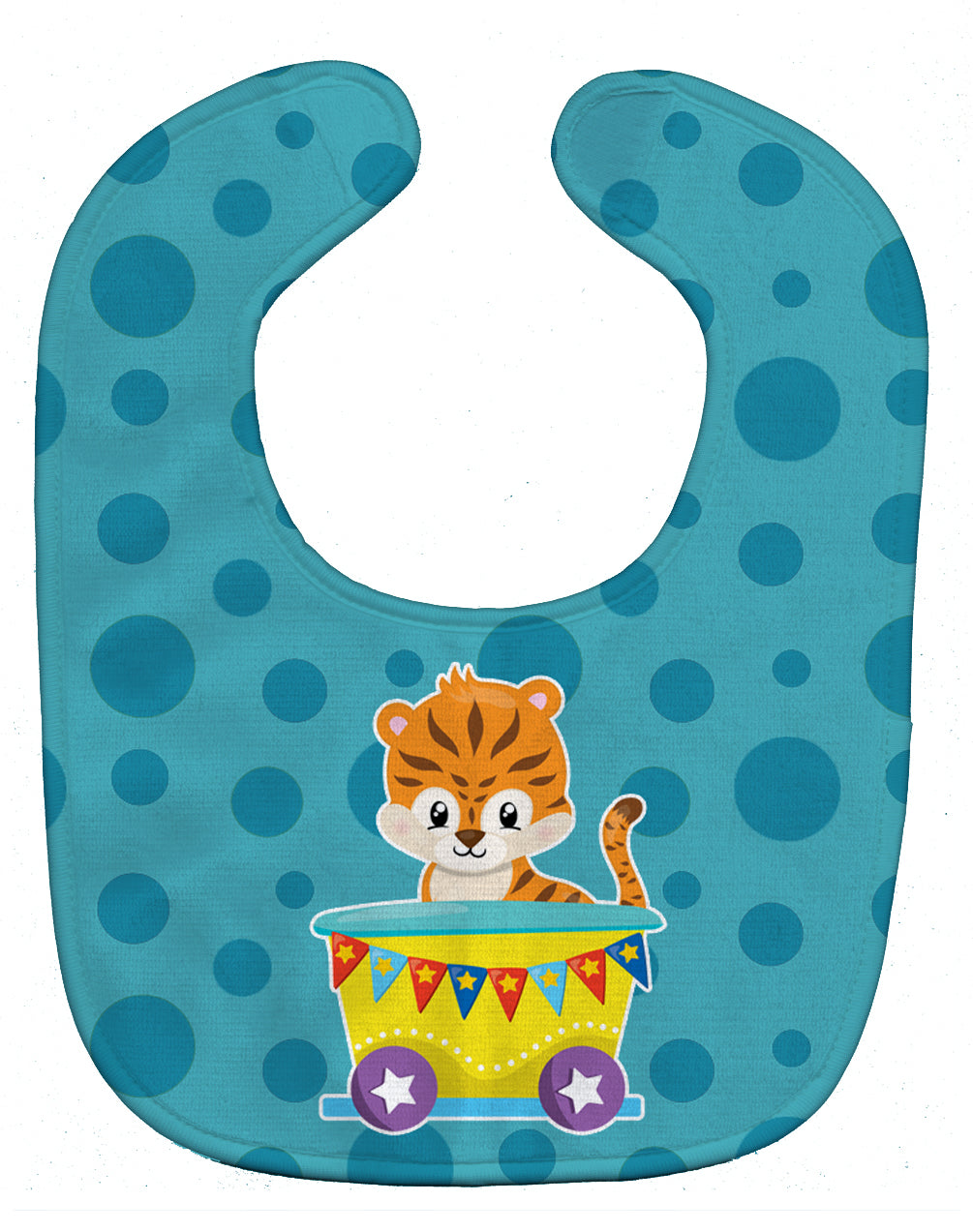 Circus Tiger Train Car Baby Bib BB8710BIB - the-store.com