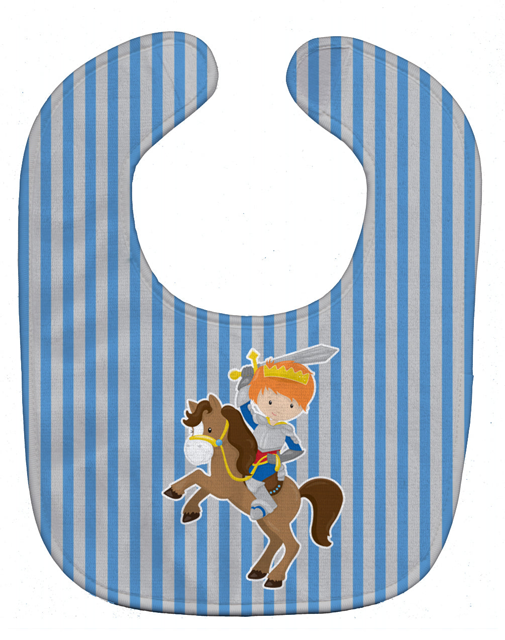 Ginger Boy Knight on Horse Baby Bib BB8747BIB - the-store.com