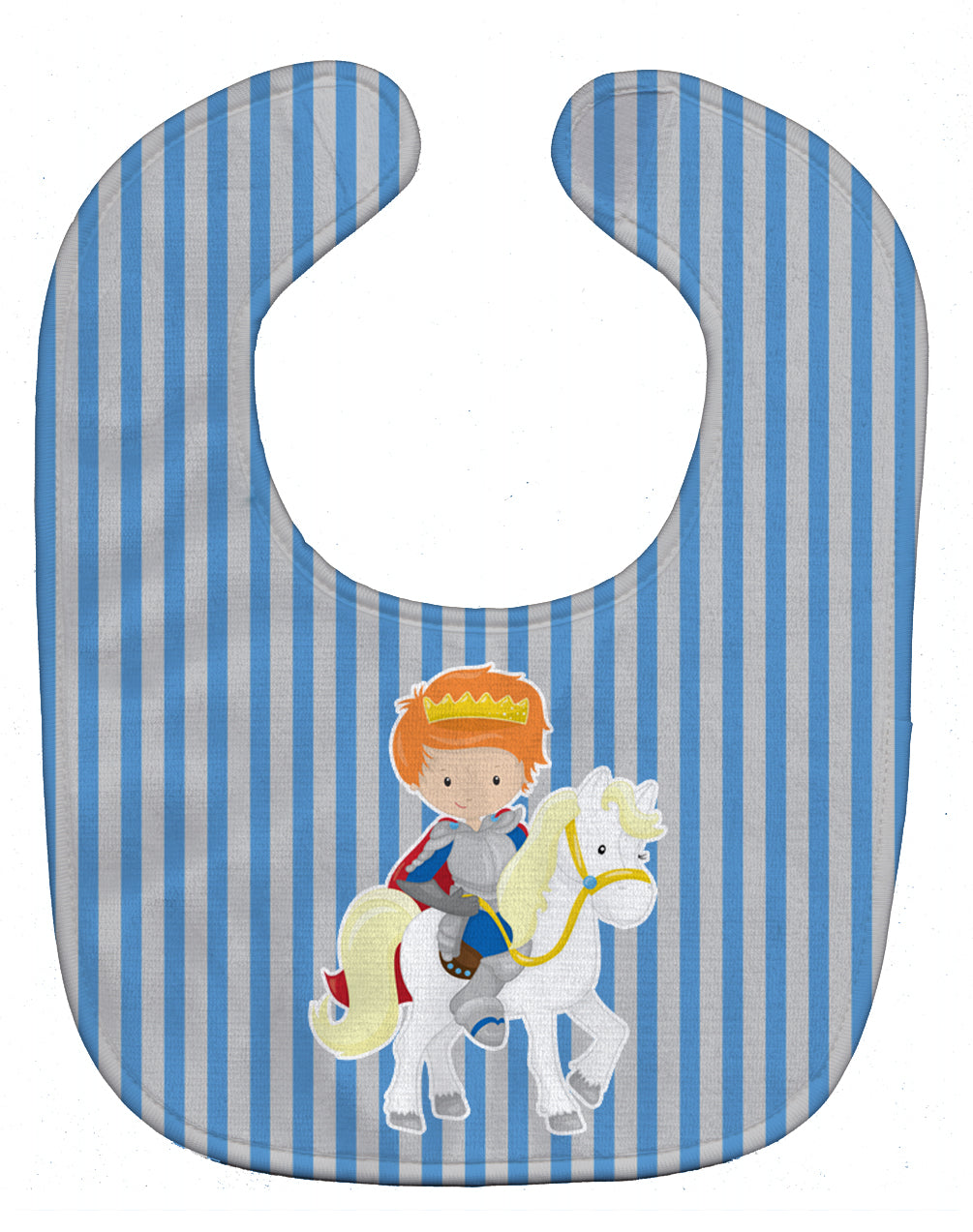 Ginger Boy Prince on Horse Baby Bib BB8748BIB - the-store.com