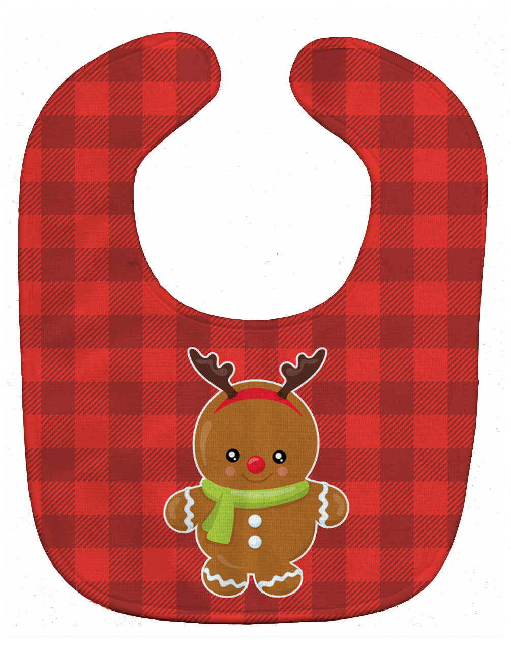 Christmas Gingerbread Reindeer Baby Bib BB8776BIB - the-store.com